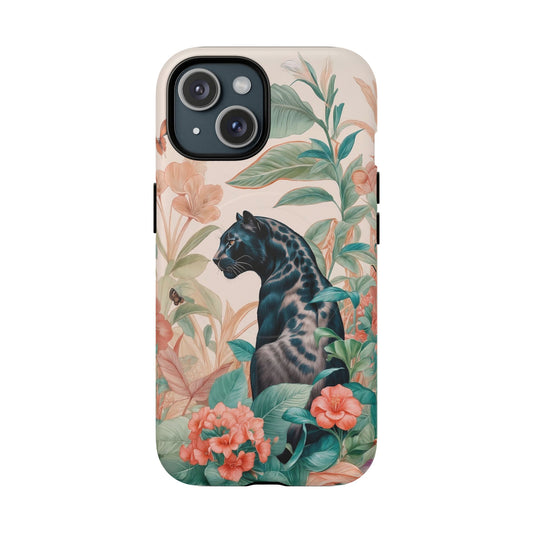 Panther Floral Tough Phone Case - LucyKay store