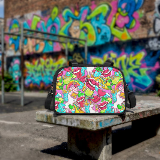Fitness Handbag - Vibrant Pop Art - LucyKay store