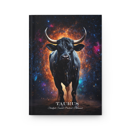 Hardcover Journal Matte - Taurus, Zodiac Sign, A5 - LucyKay store