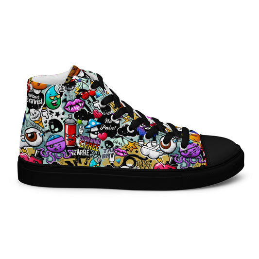 High top canvas shoes - Grafitti - LucyKay store