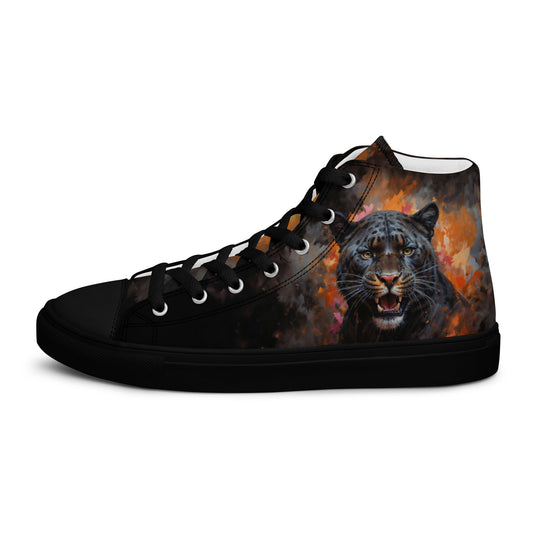 Men’s high top canvas shoes - BLack Panther - LucyKay store