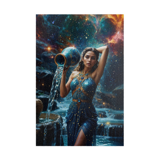 Puzzle - Aquarius Zodiac Artwork - LucyKay store