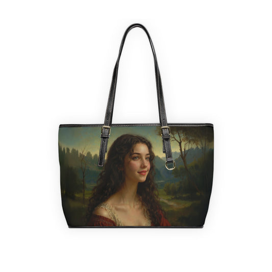 Shoulder Bag - Renaissance Style Mysterious Woman Painting - LucyKay store