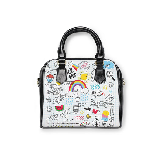 Shoulder Handbag - Doodles - LucyKay store