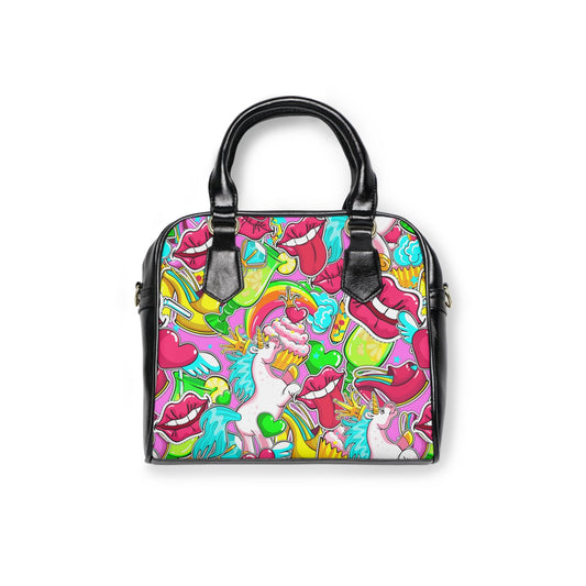 Shoulder Handbag - Unicorn Pattern - LucyKay store