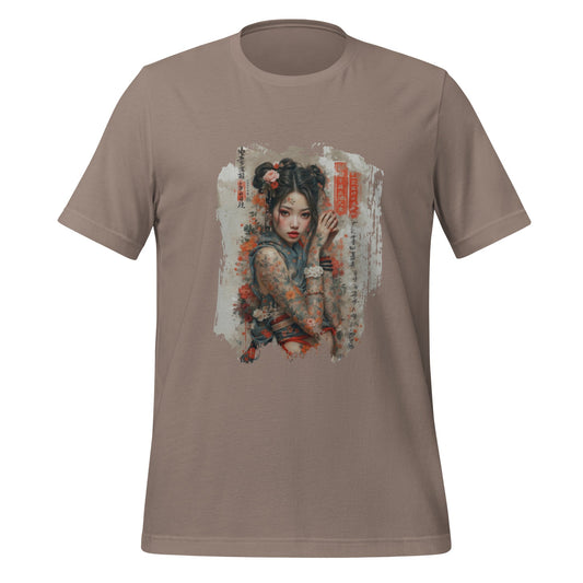 Samurai Bloom T-Shirt - Japanese Art Unisex Cotton Tee - LucyKay store