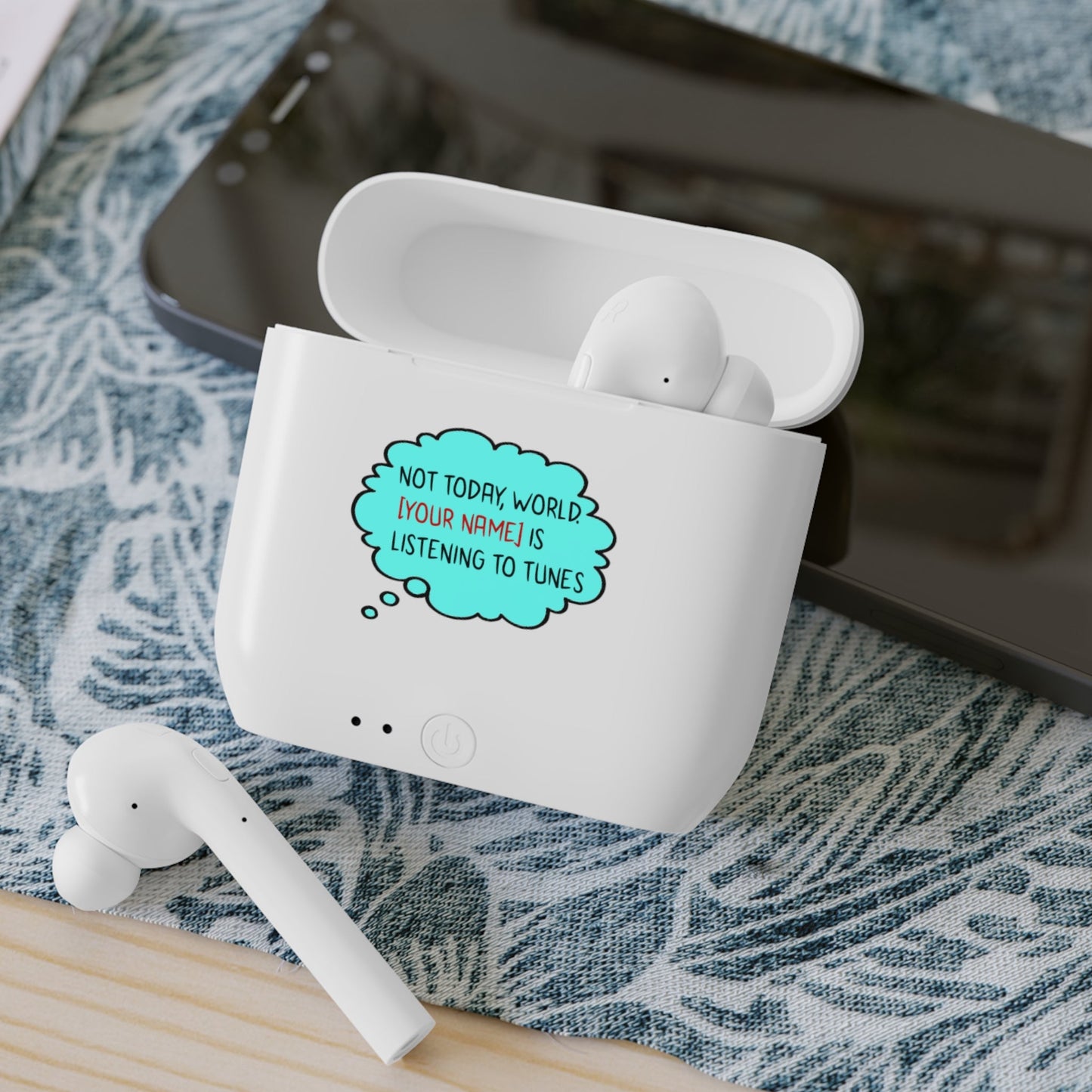 Wireless Earbuds with Customizable Funny Quote - LucyKay store