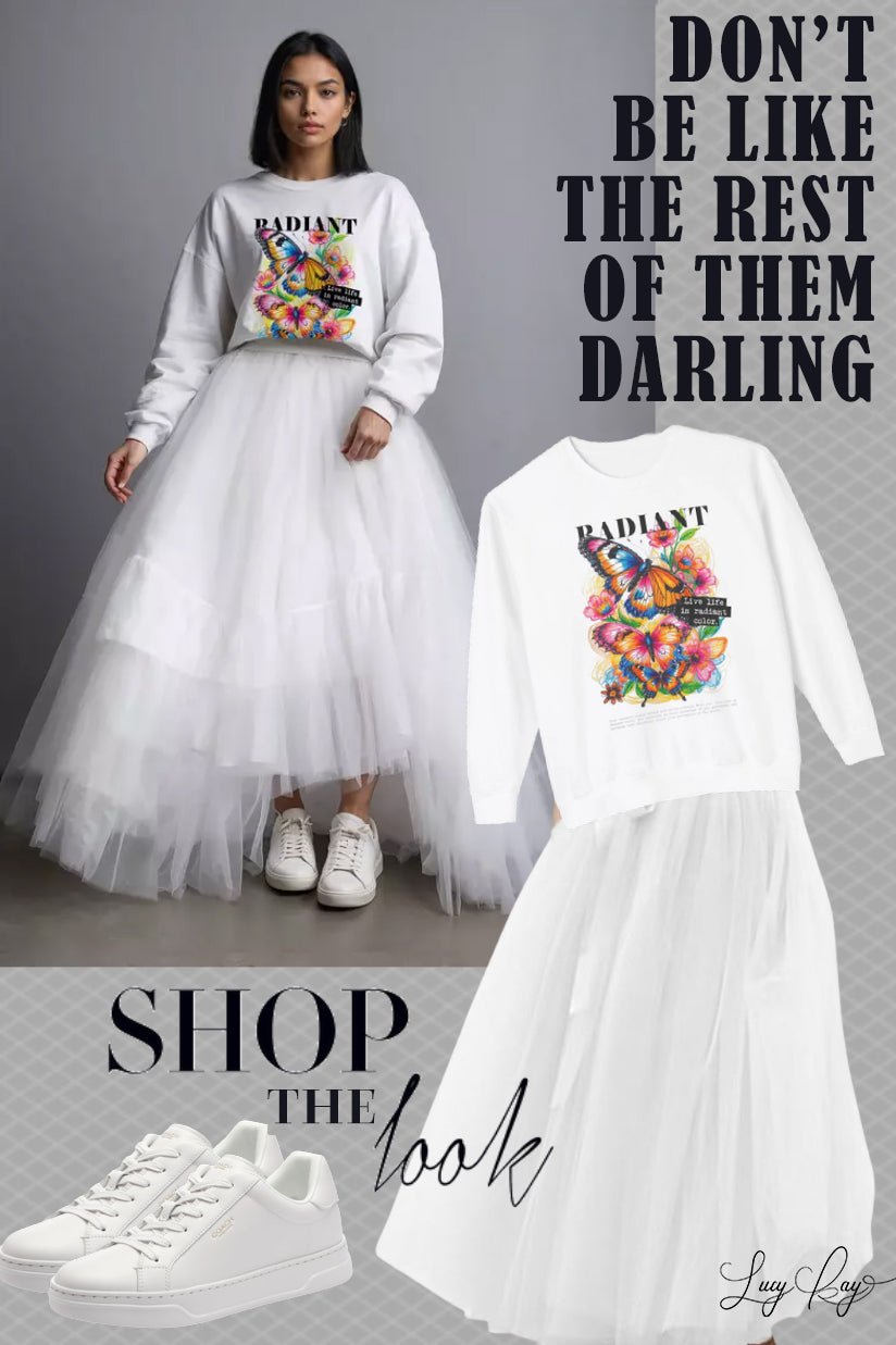 Ditch the Ordinary: Why the Graphic Sweatshirt and Tulle Skirt Combo is Pure Magic - LucyKay store