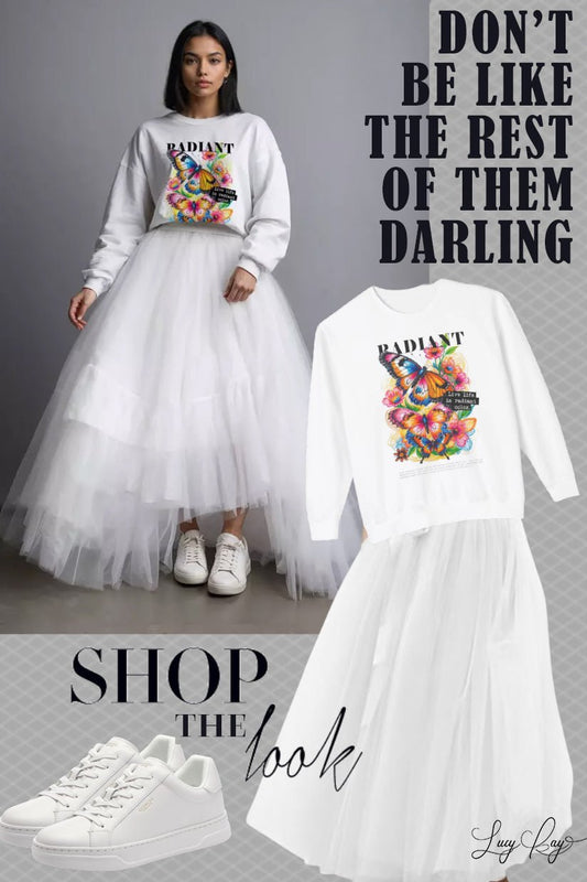 Ditch the Ordinary: Why the Graphic Sweatshirt and Tulle Skirt Combo is Pure Magic - LucyKay store