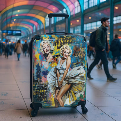 Marilyn Monroe Suitcase - Pop Art Travel Luggage - LucyKay store