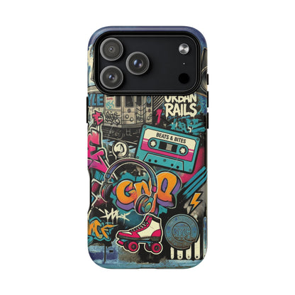 Retro Graffiti iPhone Case – MagSafe Tough Drop Protection - LucyKay store