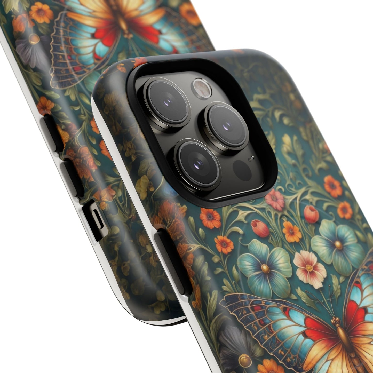 Butterfly Floral iPhone Case – Vintage Garden - Inspired Phone Cover - LucyKay store