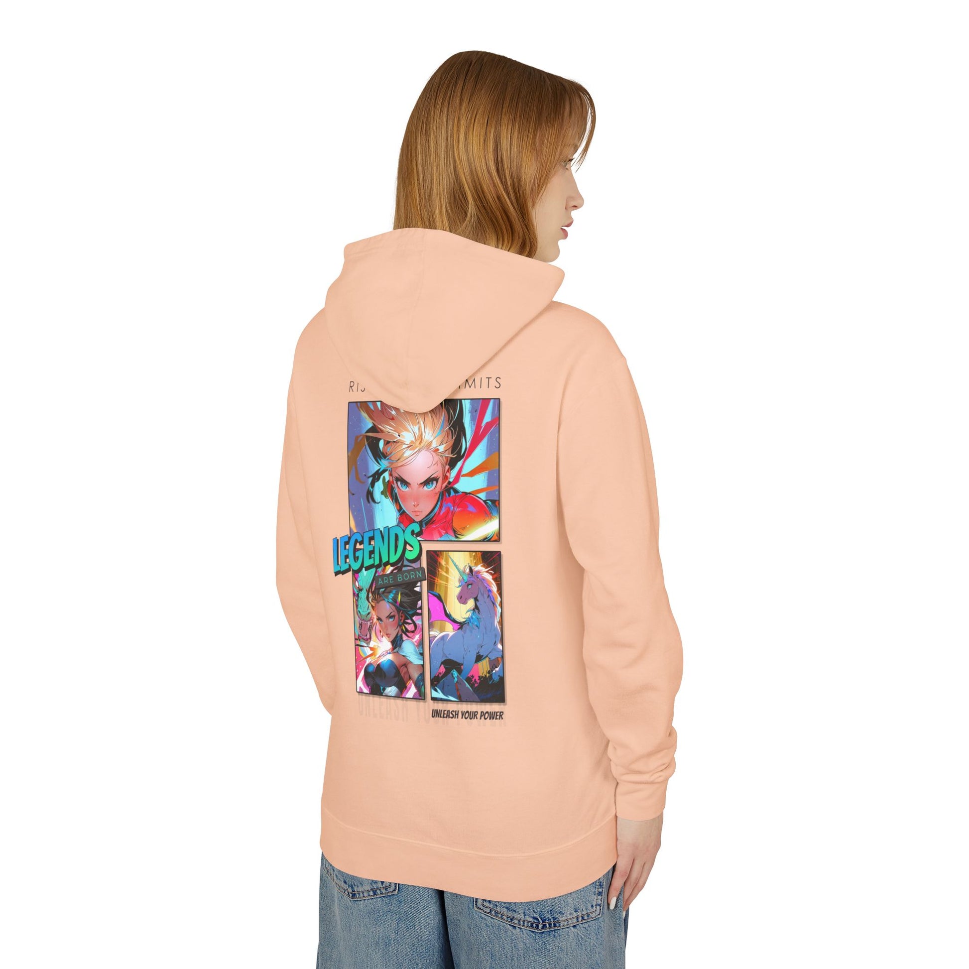 Legends Anime Collage Hoodie | Rise Beyond Limits Graphic Sweatshirt - LucyKay store