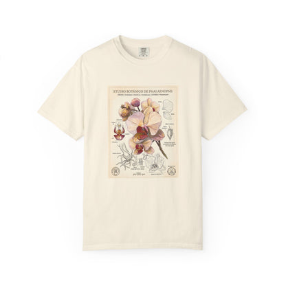 Vintage Botanical Orchid T-Shirt | Floral Graphic Tee - LucyKay store