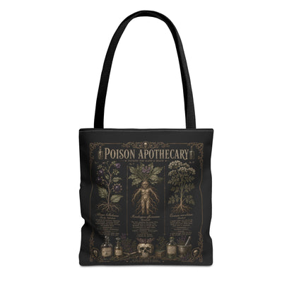 Black tote bag with 'Aphelion' logo and text on a white background