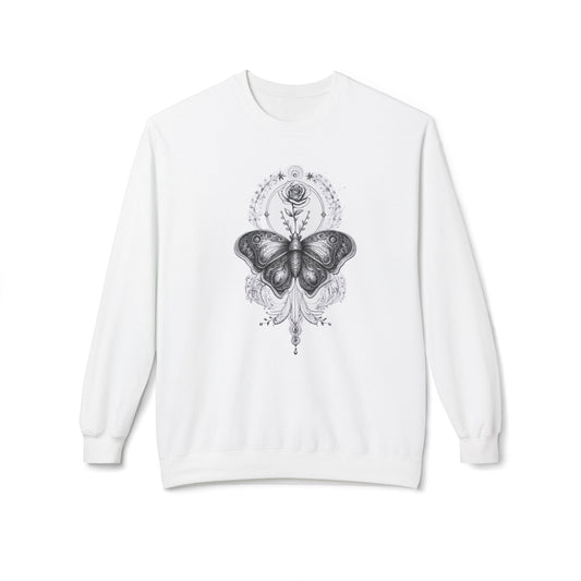Ornamental Butterfly & Rose Art Sweatshirt - LucyKay store