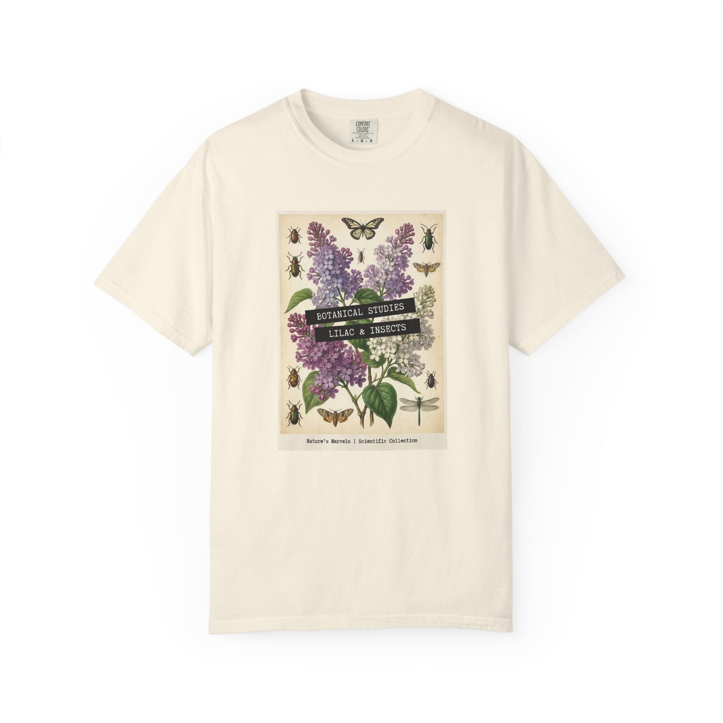 Lilac Floral T-Shirt | Vintage Garment - Dyed Cotton Tee - LucyKay store