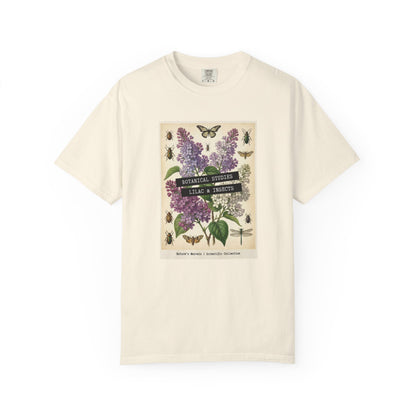 Lilac Floral T-Shirt | Vintage Garment - Dyed Cotton Tee - LucyKay store