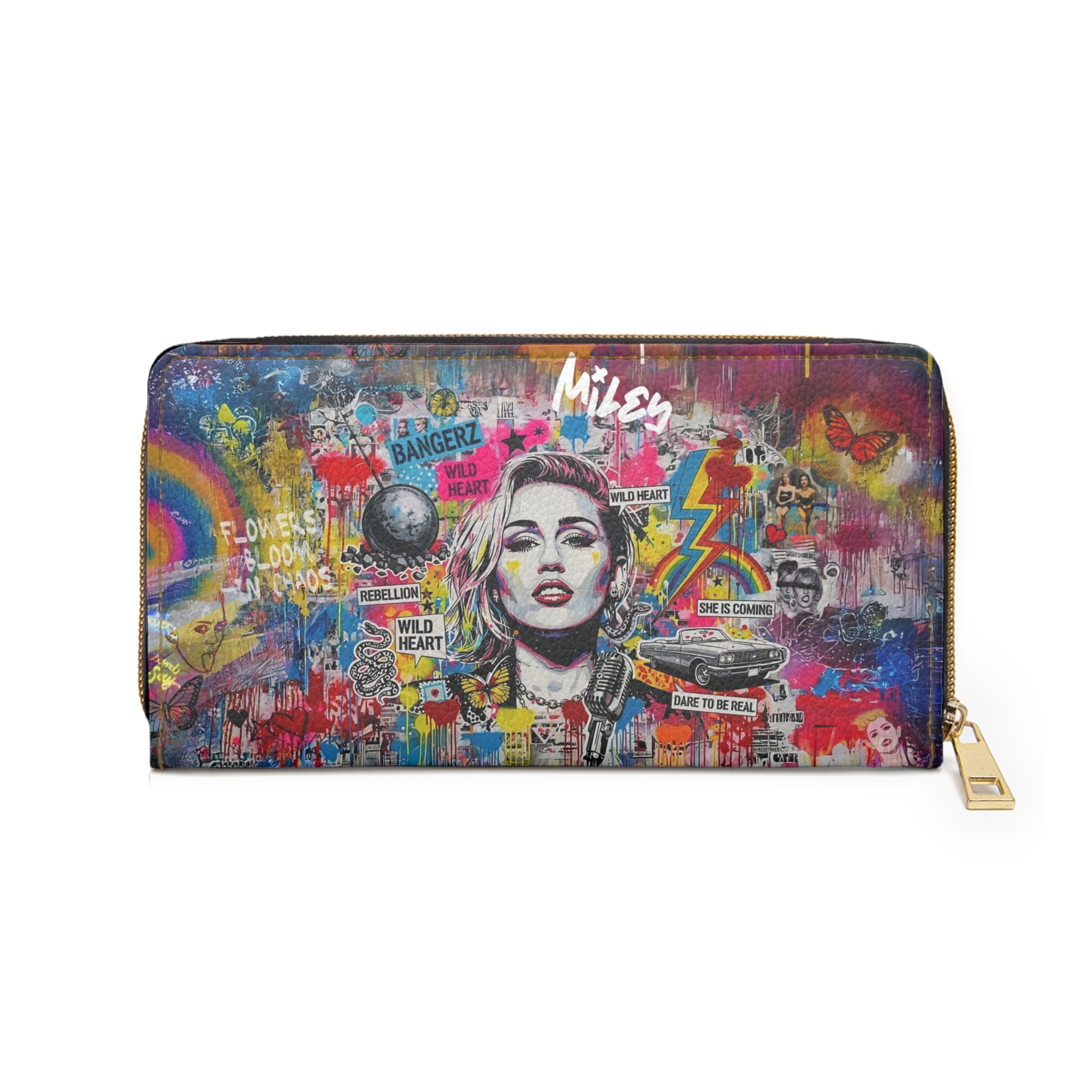 Graffiti Wallet - Miley Cyrus inspired - LucyKay store