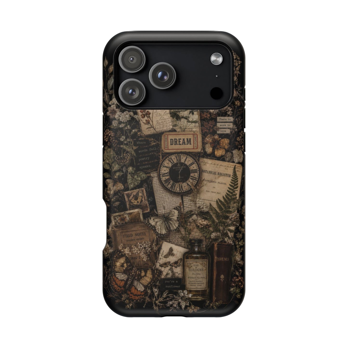 Botanical Collage iPhone Case – Magnetic MagSafe Protection