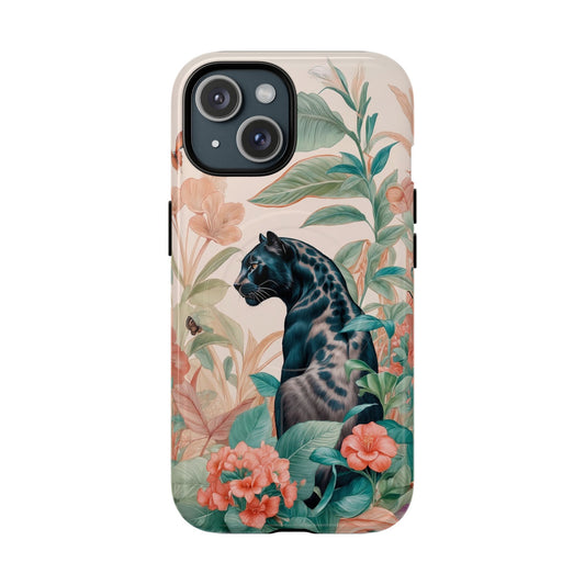 Panther Floral Tough Phone Case - LucyKay store