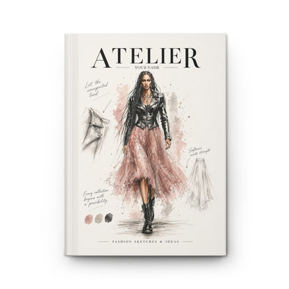 Personalized Hardcover Journal – Atelier Fashion Illustration Notebook