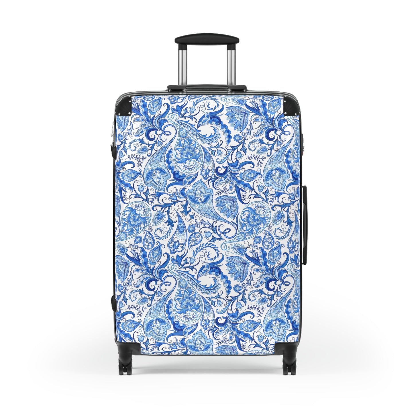 Blue Paisley Carry - On Suitcase - LucyKay store