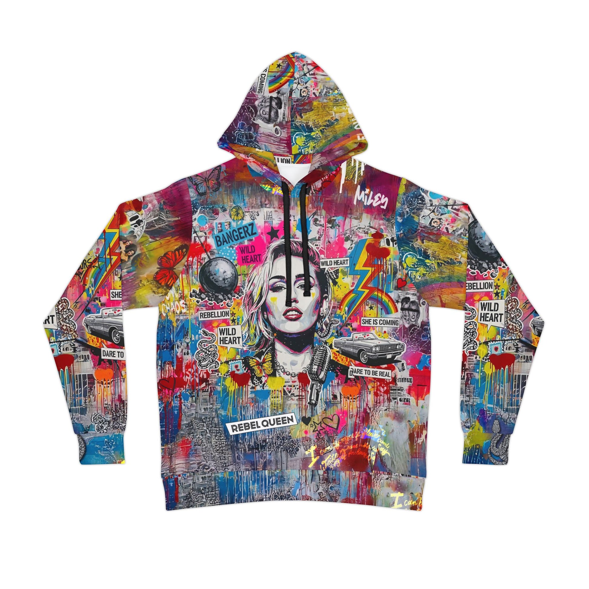 Graffiti Hoodie for Fearless Self - Expression | Miley Cyrus Inspired - LucyKay store