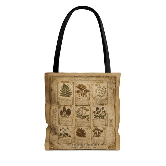 Botanical Tote Bag – Vintage Herbalist & Mushroom Print