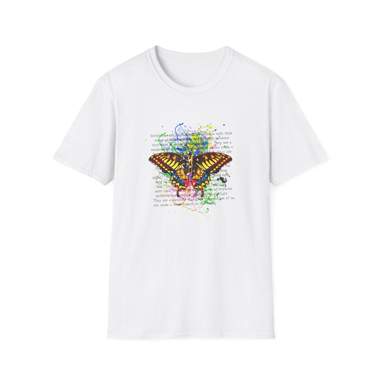 Butterfly Watercolor T-Shirt – Nature Graphic Tee - LucyKay store