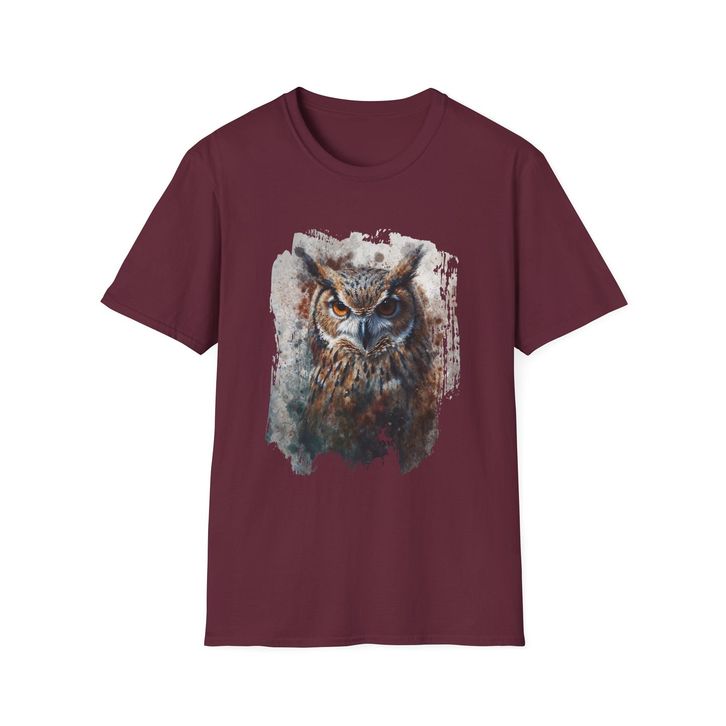 Watercolor Owl T-Shirt Unisex - Enchanting Art Softstyle Tee - LucyKay store