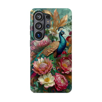Peacock Floral Phone Case - MagSafe Compatible Protective - LucyKay store