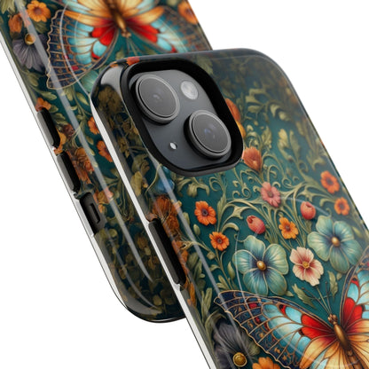 Butterfly Floral iPhone Case – Vintage Garden - Inspired Phone Cover - LucyKay store
