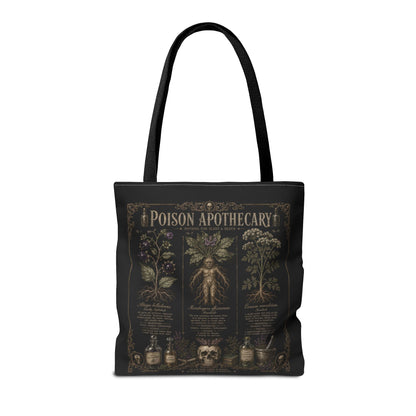Witchy Botanical Tote Bag – Vintage Apothecary Herb Illustration