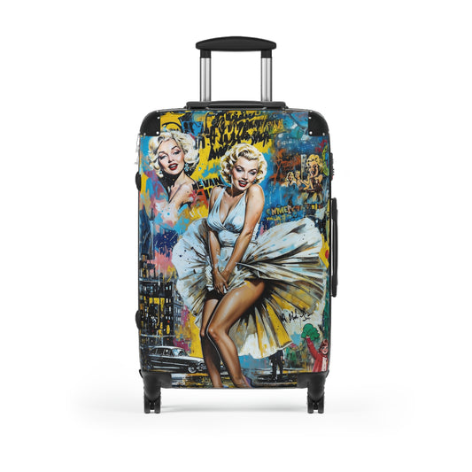Marilyn Monroe Suitcase – Pop Art Graffiti Travel Luggage - LucyKay store