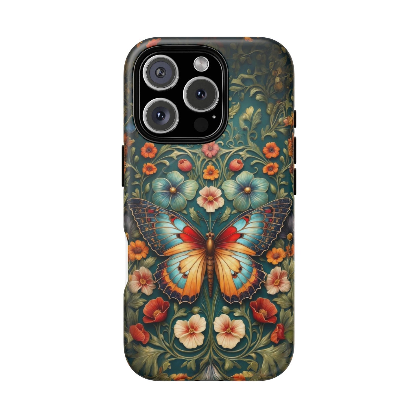 Butterfly Floral iPhone Case – Vintage Garden - Inspired Phone Cover - LucyKay store