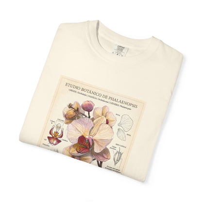 Vintage Botanical Orchid T-Shirt | Floral Graphic Tee - LucyKay store