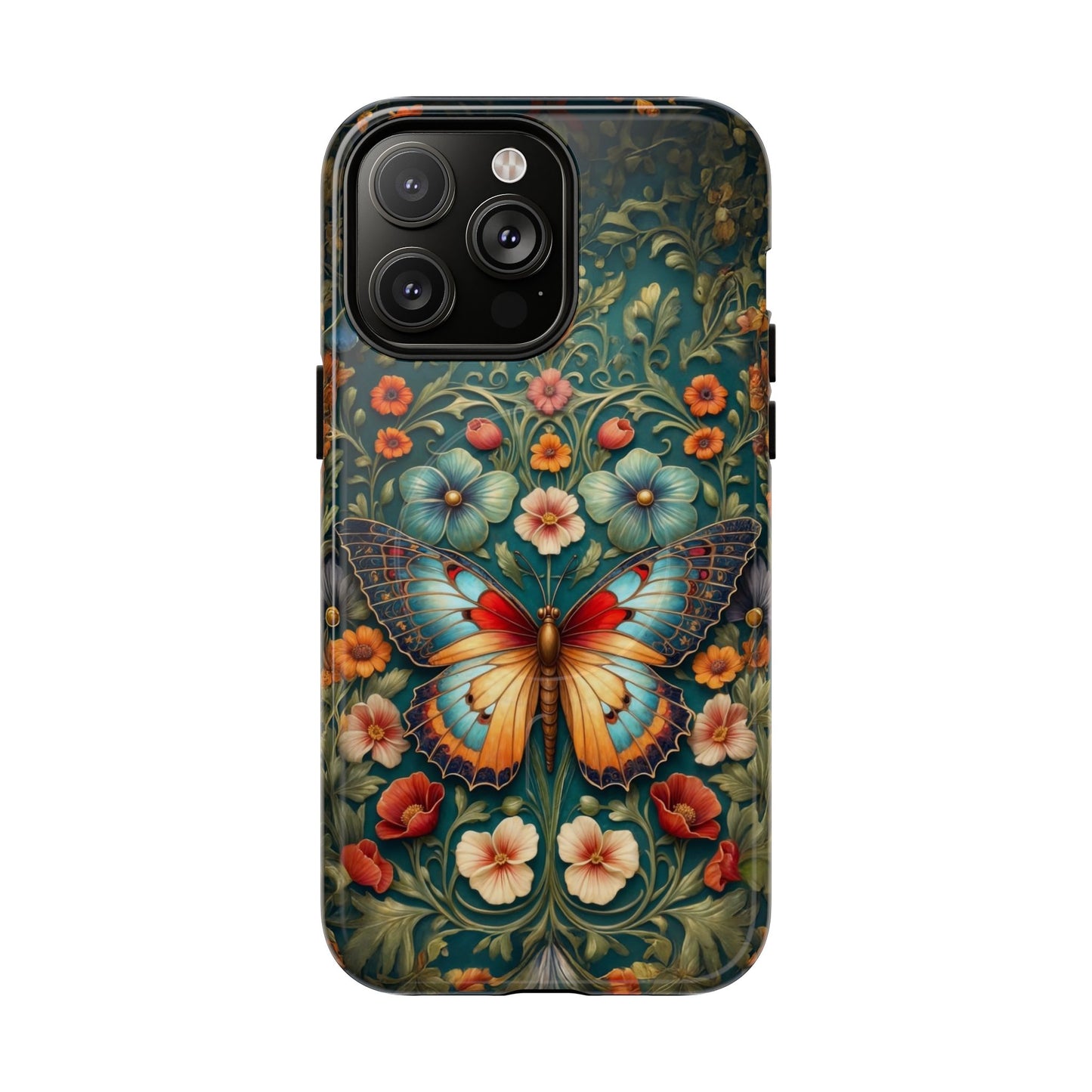 Butterfly Floral iPhone Case – Vintage Garden - Inspired Phone Cover - LucyKay store