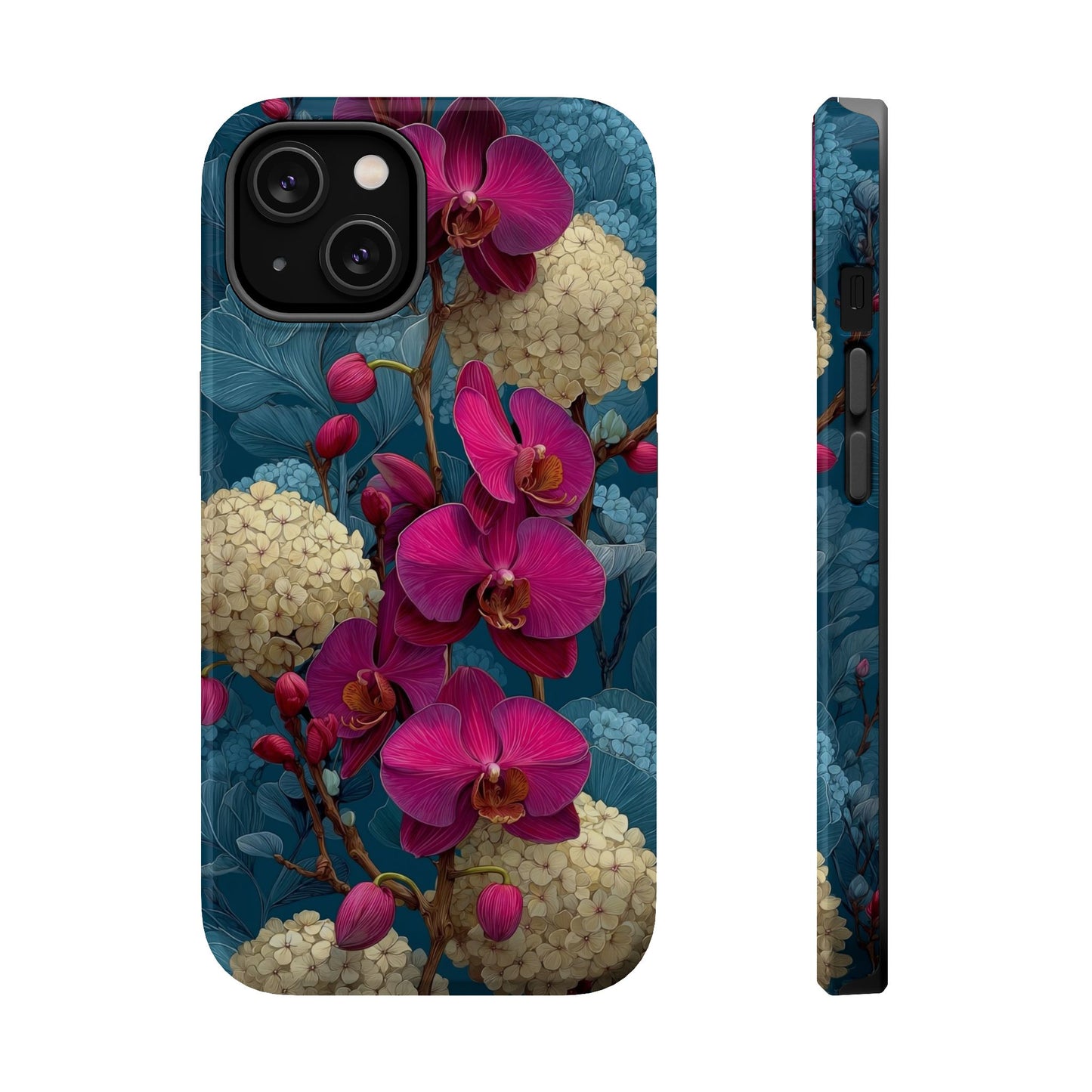 Floral Orchid Phone Case – MagSafe, Glossy or Matte