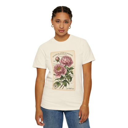 Botanical Peony T-Shirt - Vintage Floral Garment - Dyed Tee - LucyKay store