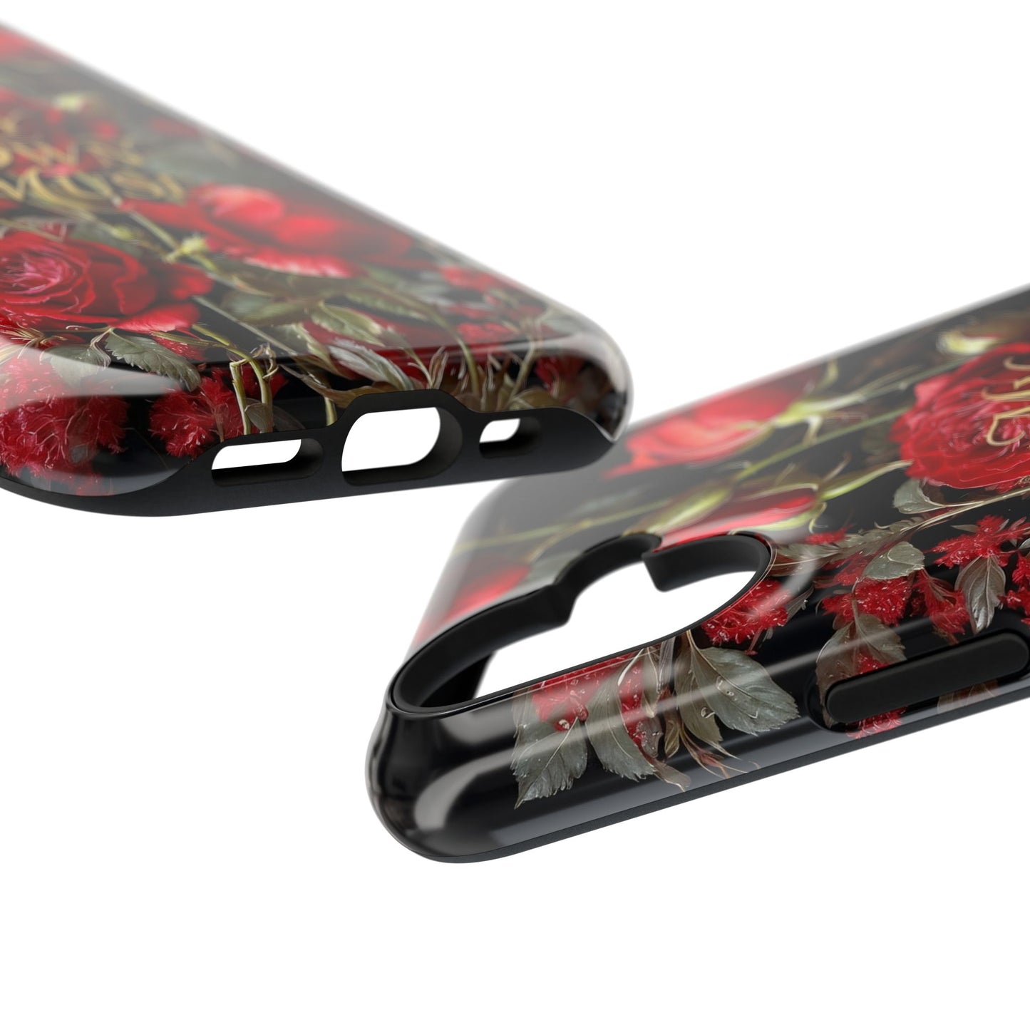 Red Rose Floral iPhone Case - Impact - Resistant Dual - Layer - LucyKay store
