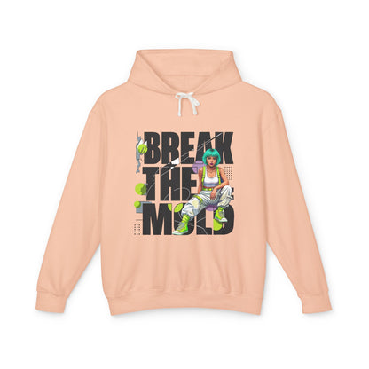 Break The Mold Hoodie | Bold Typography, Neon Accent - LucyKay store