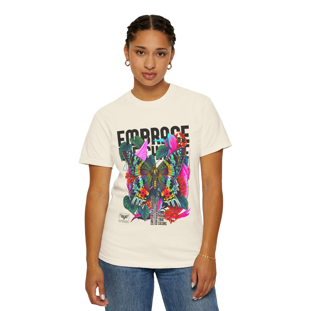 Butterfly Graphic T-Shirt - Colorful Unisex Cotton Tee - LucyKay store