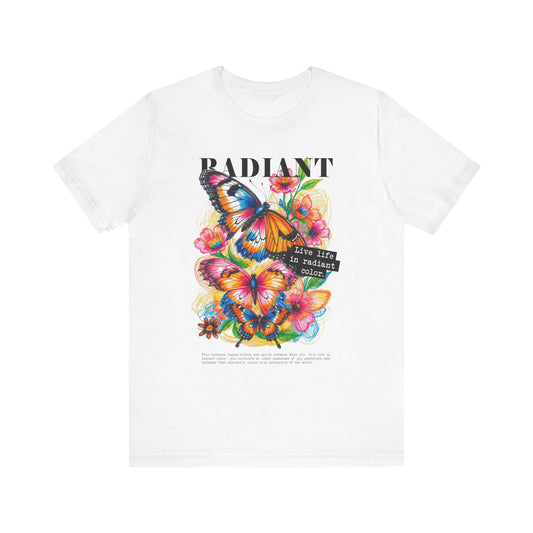 Butterfly Sketch T-Shirt | Colorful Positive Quote Graphic Tee - LucyKay store