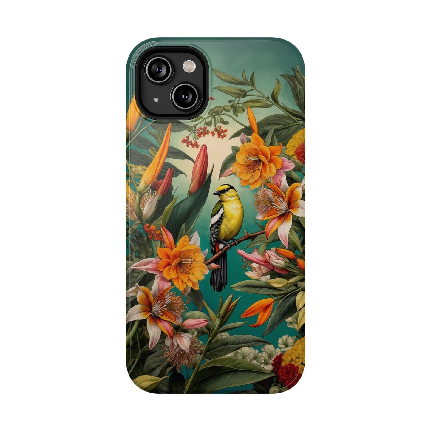 iPhone Case - Floral Bird Phone Case, Impact - Resistant Cover - LucyKay store