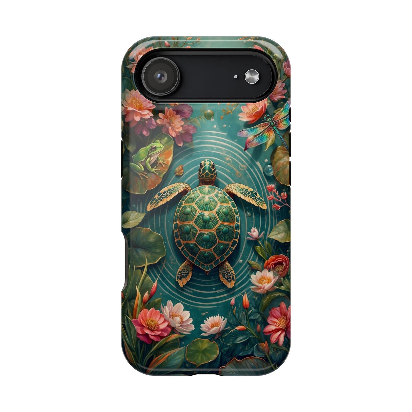 Turtle Floral Phone Case - Sea Turtle MagSafe iPhone Case - LucyKay store