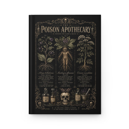 Dark Academia Vintage Botanical Journal – Witchcraft Gift for Her