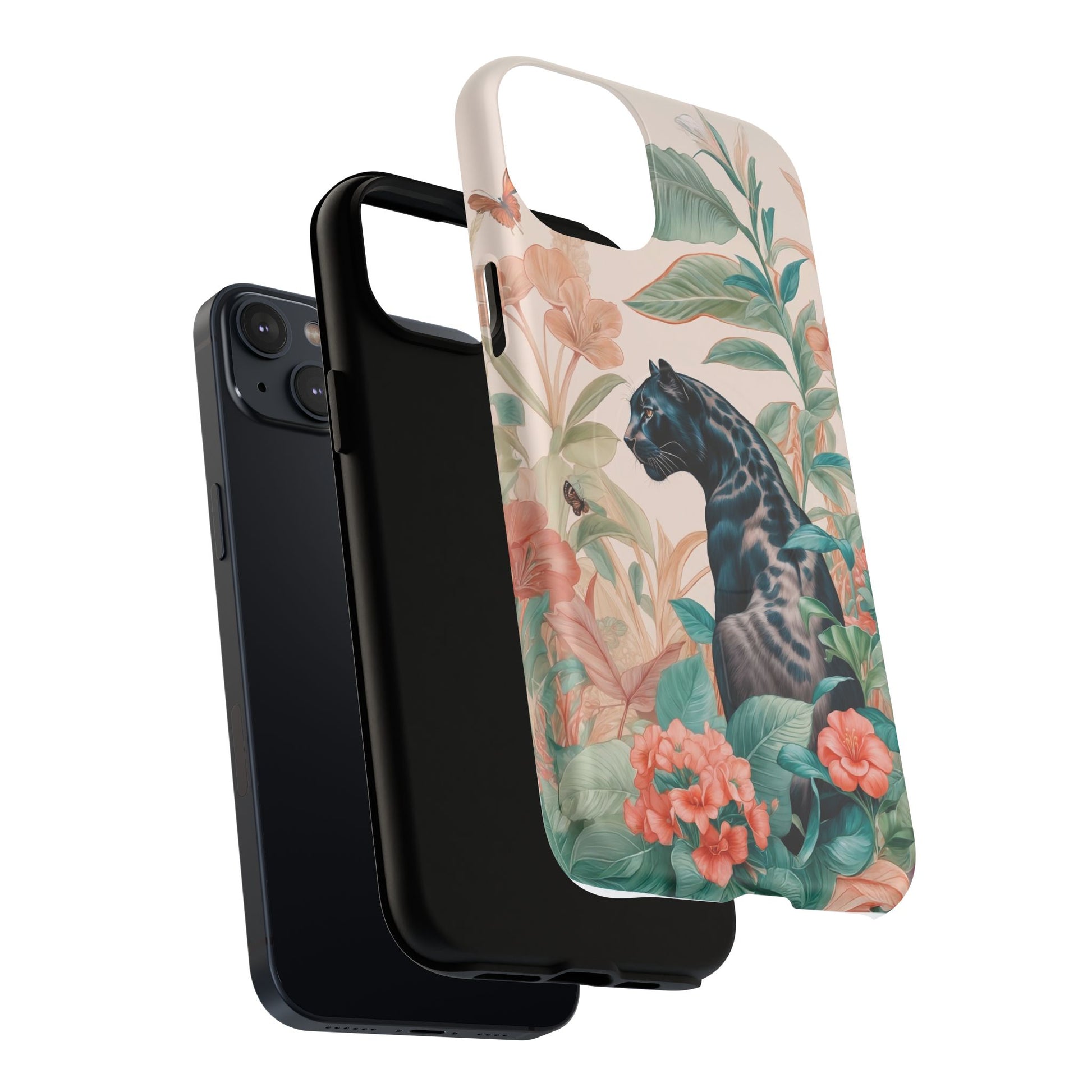 Panther Floral Tough Phone Case - LucyKay store