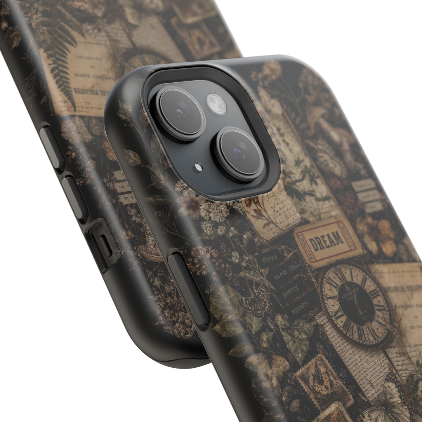 Botanical Collage iPhone Case – Magnetic MagSafe Protection