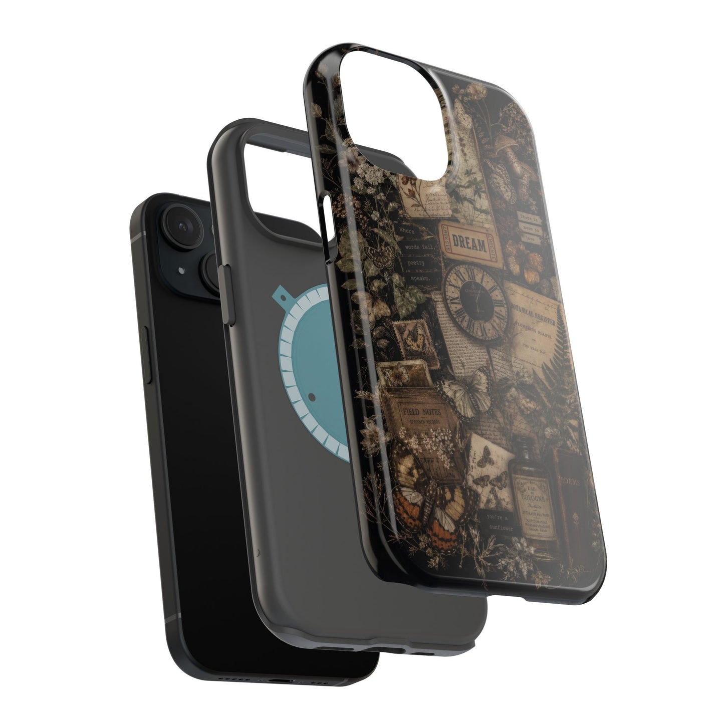 Botanical Collage iPhone Case – Magnetic MagSafe Protection
